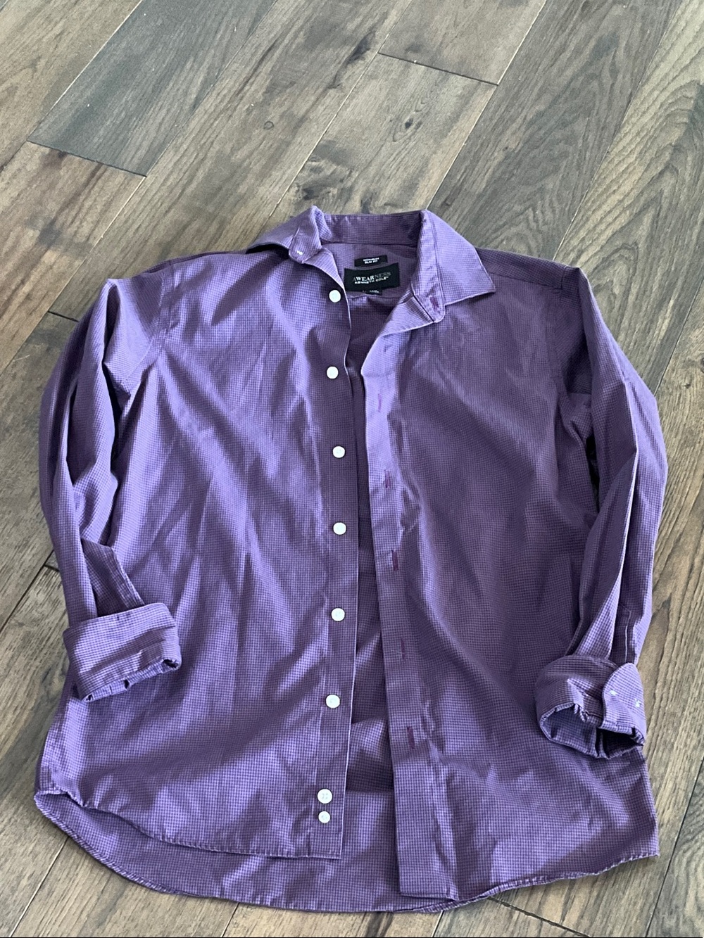 Kenneth Cole Men's Purple Long-Sleeve Dress Shirt